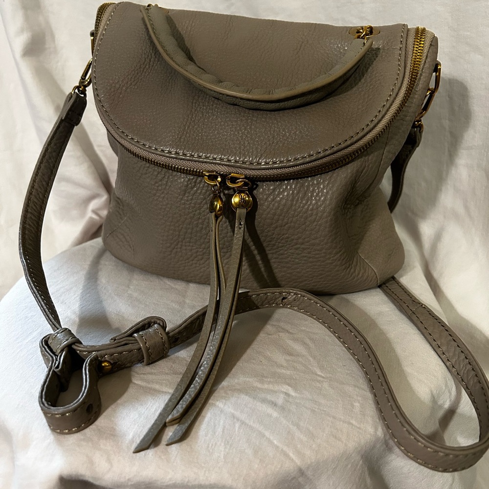 Hobo Fern Satchel, graphite pebbled leather NWT